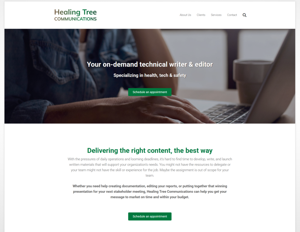 Healing Tree Communications | SmartCat Marketing client