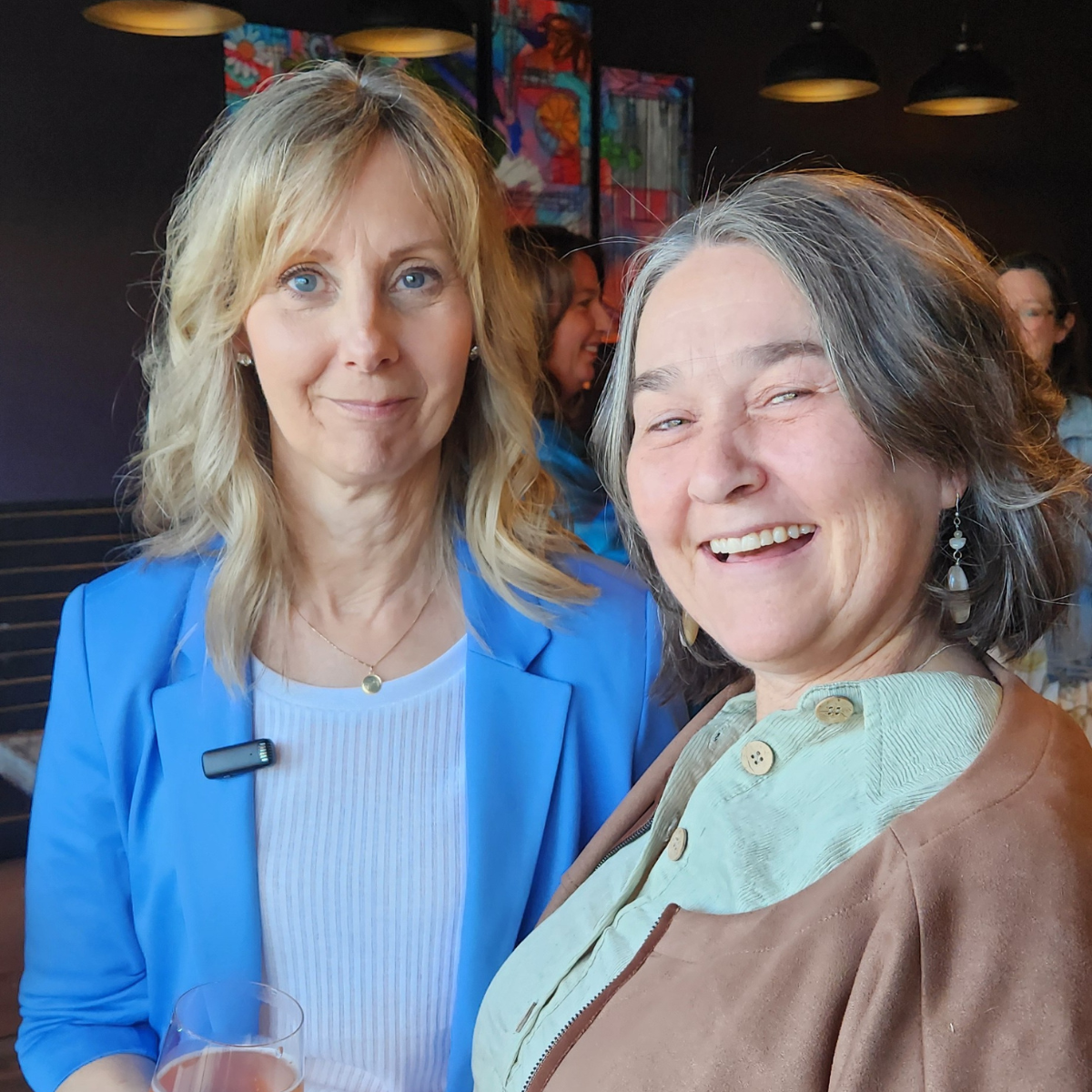 Jeannine Riant, Nicole Gallant at the SmartCat 10 year business anniversary celebration